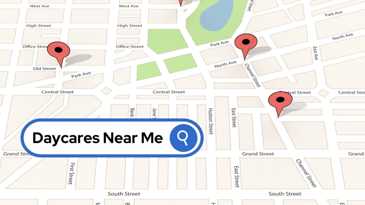 Gra[hic of daycares near me map search