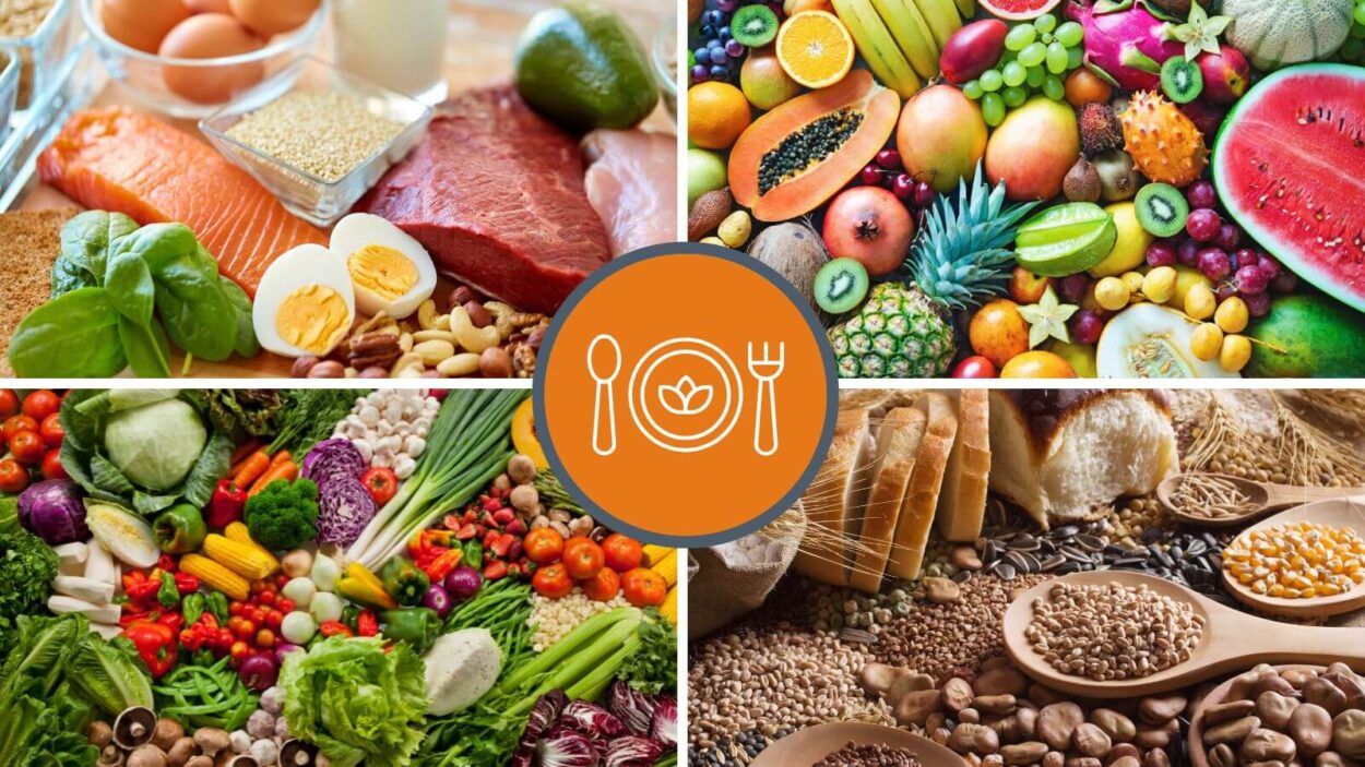 image of different food groups