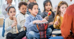 Music helps with children development