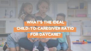 child to caregiver ratio with teacher and students