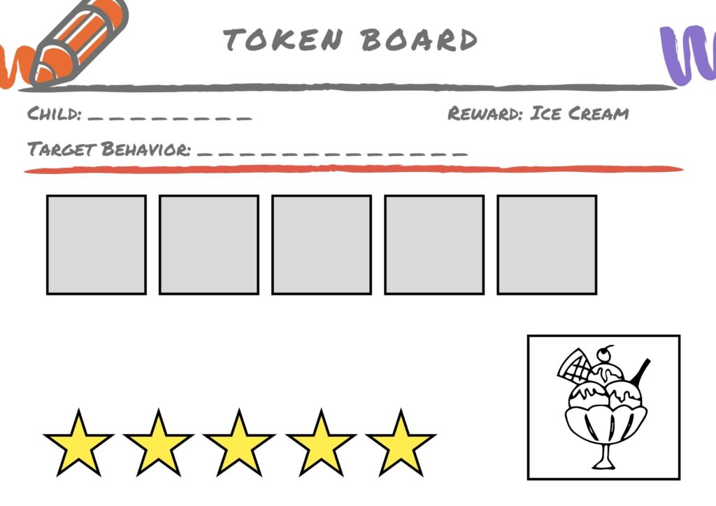 Token Reward Chart for Children