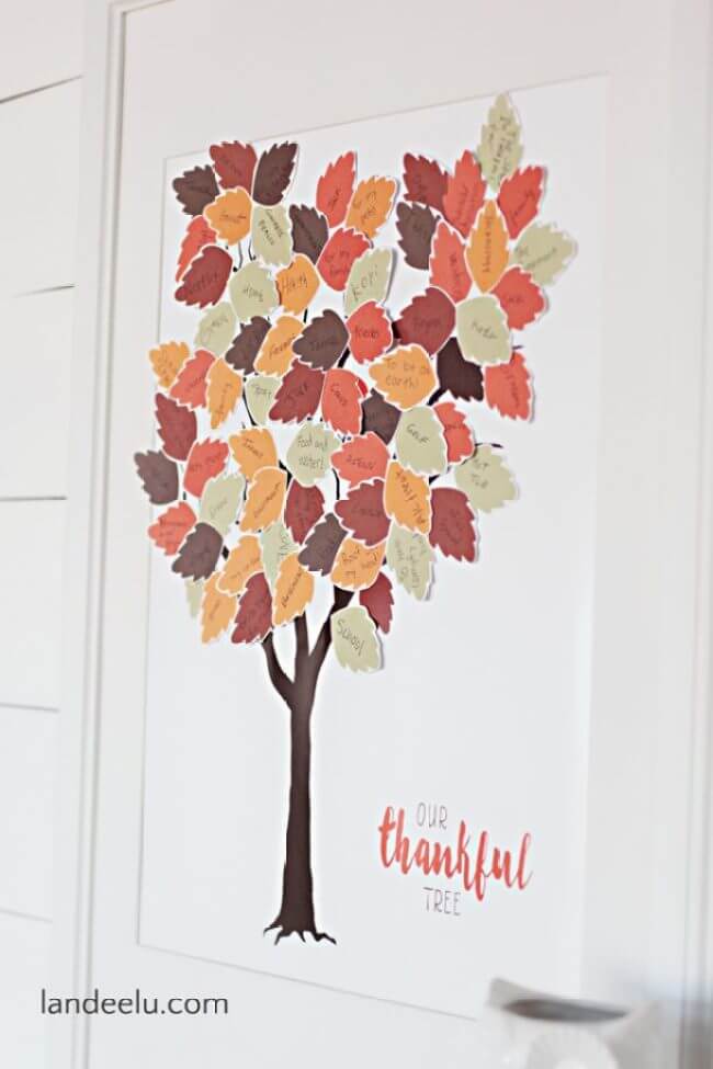 thankful tree printable
