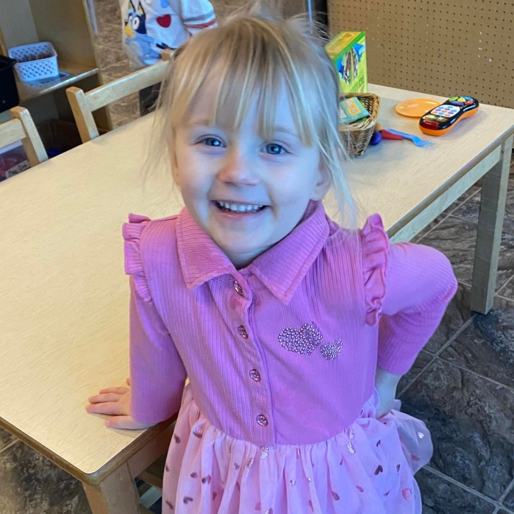 Girl smiling for a photo